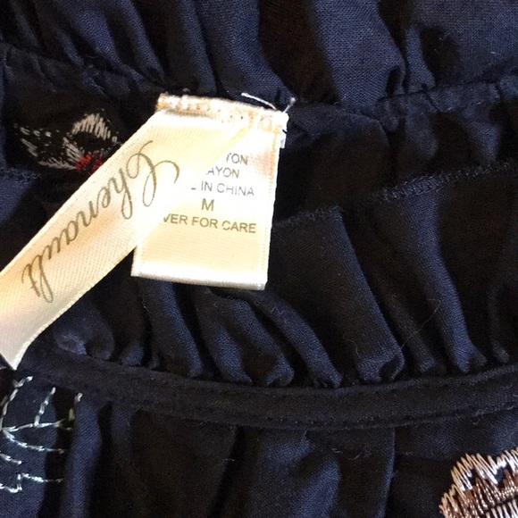 Embroidered Peasant Blouse NWOT - Picture 2 of 5